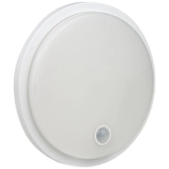 Stenska LED svetilka s senzorjem gibanja, okrogla, bela 230VAC, 15W, 140°, 2-9m, 10s-5m, 4500K , IP65, 1500lm, EEI=F, SLKS15W