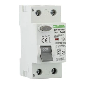 Tokovno zaščitno stikalo FID, 2 polno 25A, 100mA, 10kA, B, EVOB2P251