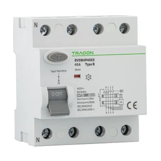 Tokovno zaščitno stikalo FID, 4 polno 16A, 100mA, 10kA, B, EVOB4P161