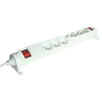 2 x 3 franc. vtičnice + 2 stik.,3m, 3x1,5mm2, pritrdilna, HRRKF3/3