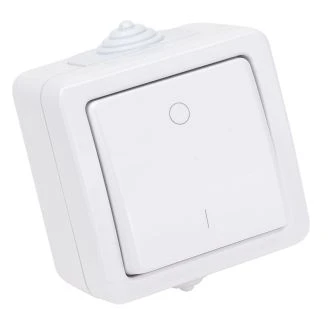 Nadometno dvopolno stikalo 10AX, IP54, TR-PH04