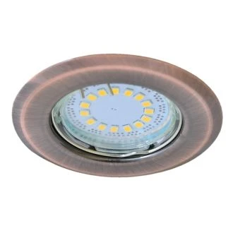 Vgradna svetilka, MR16, 80 mm, fix, mat-bakrena, TLC-2MR