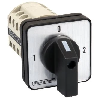 Grebenasto stikalo, 2x4P, 25 A, 400 V, (1-0-2), 90°, TKV-259/4