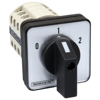 Grebenasto stikalo, 2x4P, 20 A, 400 V, (0-1-2), 60°, TKB-206/4