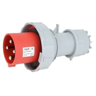 Industrijski vtikač 63A, 400V, 3P+E, IP67 s povečano zaščito, TICS-034
