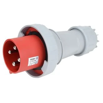 Industrijski vtikač 125A, 400V, 3P+E, IP67 s povečano zaščito, TICS-044
