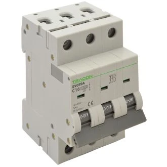 Instalacijski odklopnik - avtomatska varovalka 10kA, 3P, “B”; 2A, TDA-3B-2