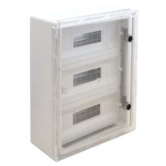 Plastična razdelilna omara z masko 500x400x175mm, IP65, prozorna vrata, TME504018MT