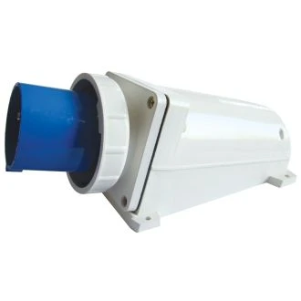 Industrijski vtikač, zidni, 125A, 250V, 2P+E, IP67, TICS-543