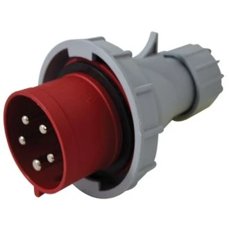Industrijski vtikač 32A, 400V, 5P, IP67 s faznim pretvornikom in z zunanjo uvodnico, TICS-0252PF