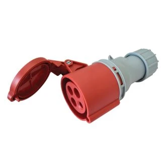Nihalna vtičnica 16A, 400V, 3P+E, 6h, IP44, TICS-214H