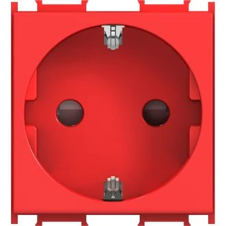 Vtičnica SCHUKO+KS 2P+E 16A 250V~ 2M RD, VM10RD-P