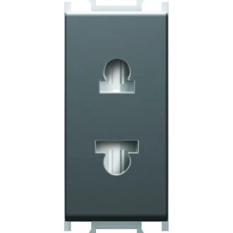 Vtičnica EURO/AMERIŠKA+KS 2P 16A 250V~ 1M SB, VM21SB-B