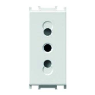 Vtičnica ITALIJANSKA P11+KS 2P+E 10A 250V~ 1M PW, VM33PW-U