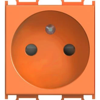 Vtičnica FRANCOSKA+KS 2P+E 16A 250V~ 2M OR, VM40OR-U