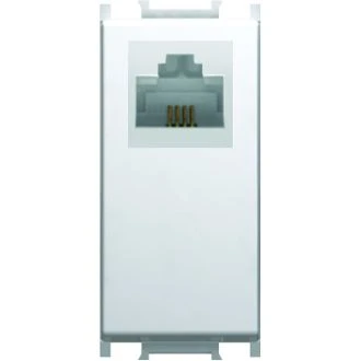 Vtičnica TEL LT RJ11 6/4 1M PW, KM30PW-U