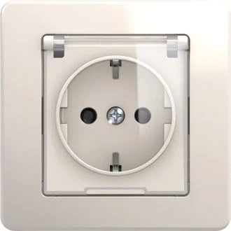 Vtičnica SCHUKO+POKROV 2P+E 16A 250V~ BV IT, VE13IT-B