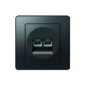 Vtičnica CAT5e KS dvojna 2x RJ45 8/8 NB, KE39NB-B