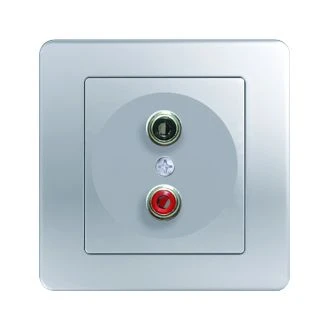 Vtičnica AUDIO 2xRCA ES, KE22ES-B