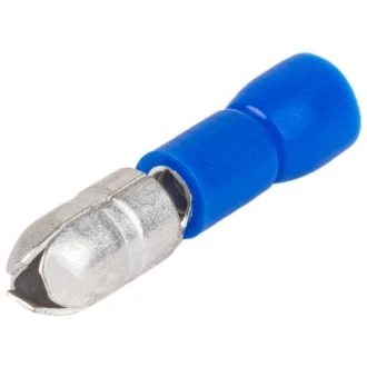 Okrogli moški kontakt 2,5 mm2, d1=2,2 mm, d2=5 mm, moder, 100 kos, KH4