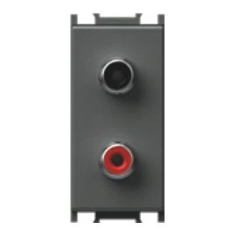 Vtičnica AUDIO 2xRCA 1M AT, KM22AT-U