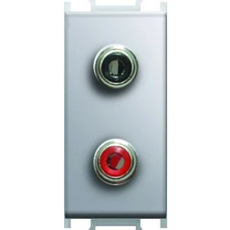Vtičnica AUDIO 2xRCA 1M ES, KM22ES-U