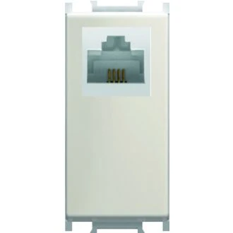 Vtičnica TEL LT RJ11 6/4 1M IW, KM30IW-U