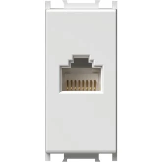 Vtičnica CAT5e KS RJ45 8/8 1M MW, KM37MW-U