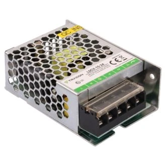 LED gonilnik/napajalnik-kovinsko ohišje 90-264VAC/24VDC, 15W, 0-0,7A, IP20, LDCV-15-24