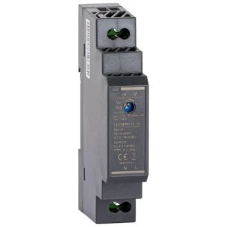 LED gonilnik/napajalnik, nastavljiv DC izhod, montaža na DIN 90-264VAC, 0,5A/DC12V, 1,25A/15W, LDCVDIN-15-12