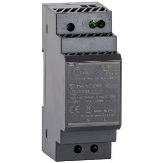 LED gonilnik/napajalnik, nastavljiv DC izhod, montaža na DIN 90-264VAC, 0,88A/DC12V, 2A/24W, LDCVDIN-30-12