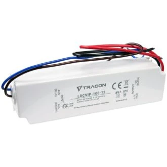 Zaščiteni LED gonilnik/napajalnik-ohišje iz umetne mase 90-264VAC/12VDC, 100W, 0-8,5A, IP67, LDCVIP-100-12