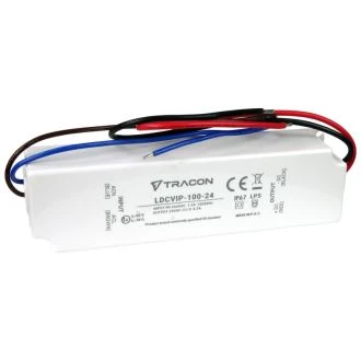 Zaščiteni LED gonilnik/napajalnik-ohišje iz umetne mase 90-264VAC/24VDC, 100W, 0-4,2A, IP67, LDCVIP-100-24