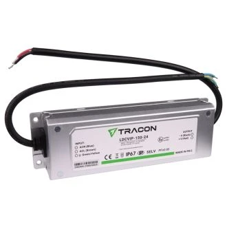 Zaščiteni LED gonilnik/napajalnik- kovinsko ohišje 100-240VAC/24VDC, 150W, 0-6,3A, IP67, LDCVIP-150-24