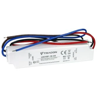 Zaščiteni LED gonilnik/napajalnik-ohišje iz umetne mase 180-264VAC/24VDC, 18W, 0-0,75A, IP67, LDCVIP-18-24