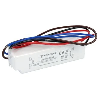 Zaščiteni LED gonilnik/napajalnik-ohišje iz umetne mase 90-264VAC/12VDC, 20W, 0-1,67A, IP67, LDCVIP-20-12