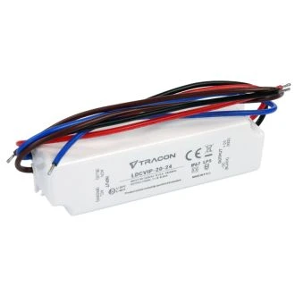 Zaščiteni LED gonilnik/napajalnik-ohišje iz umetne mase 90-264VAC/24VDC, 20W, 0-0,84A, IP67, LDCVIP-20-24