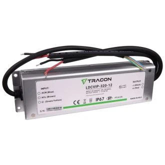 Zaščiteni LED gonilnik/napajalnik-kovinsko ohišje 90-264VAC/12VDC, 320W, 0-26.5A, IP67, LDCVIP-320-12