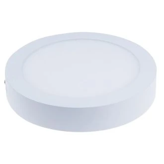 Nadometna LED svetilka, okrogla, bela, downlight 85-265 VAC; 18 W; 1200 lm; D=220 mm, 4000 K; IP40, EEI=G, LED-DLF-18NW