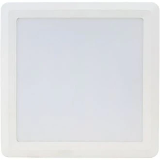 Nadometna LED svetilka, kvadratna, bela, s čipom SAMSUNG 230 VAC; 24 W; 1920lm; D=225×225 mm, 4000 K; IP20, EEI=G, LED-DLNFS-24NW