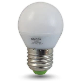 LED žarnica v obliki krogle 230 VAC, 4 W, 2700 K, E27, 250 lm, 300°, G45, LG454W