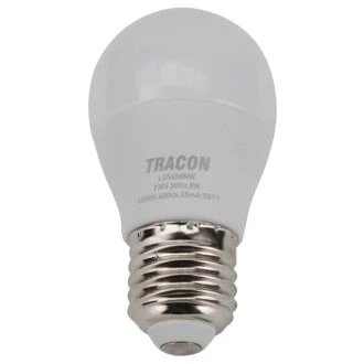 LED žarnica, bučka s čipom SAMSUNG 230V, 50Hz, 8W, 4000K, E27, 600lm, 180°, G45, EEI=F, LGS458NW