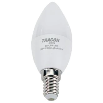 LED žarnica, sveča s čipom SAMSUNG 230V, 50Hz, 7W, 4000K, E14, 560lm, 180°, C37, EEI=F, LGYS7NW
