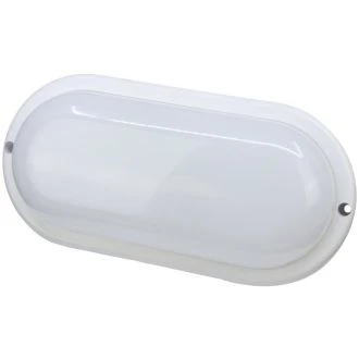 Ladijska LED svetilka, plastična, ovalna 230 VAC, 50 Hz, 8 W, 640 lm, 4000 K, IP44, EEI=G, LHDO8NW