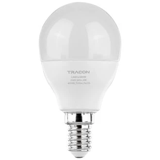 LED žarnica, bučka s čipom SAMSUNG 230V, 50Hz, 8W, 4000K, E14, 600 lm, 180°, G45, EEI=F, LMGS458NW