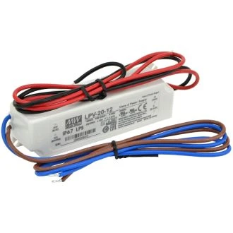 LED gonilnik/napajalnik 90-264 VAC / 12 VDC; 20 W; 0-1,67 A; IP67, LPV-20-12
