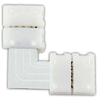 Hitri "L" priključek za enobarvne LED trakove W=8 mm, 2P, 5 kos, LSZTL8