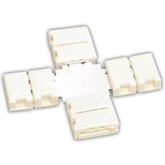 Hitri "X" priključek za enobarvne LED trakove W=8 mm, 2P, 5 kos, LSZTX8