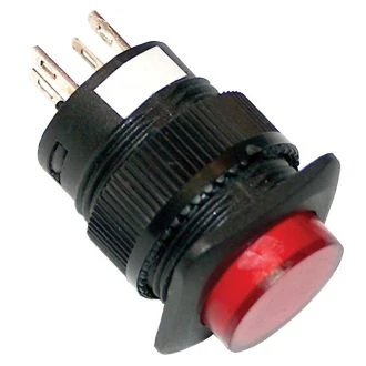 Mini signalna svetilna tipka 1Z, 2V AC/DC rdeča, MNG-002R