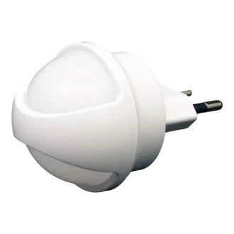 Nočna svetilka za vtičnico s senzorjem svetlobe 230VAC, 50Hz, 0,26W, 3lm, CDS, NLM